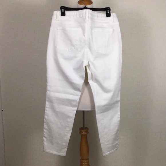 NWOT Talbots signature ankle white jeans! - Picture 3 of 6
